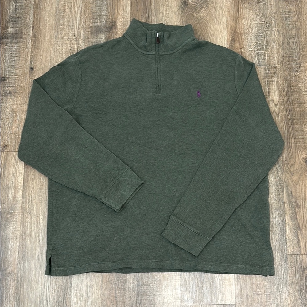 Polo Ralph Lauren,Men's Green Half-Zip Sweater